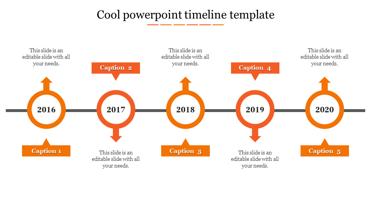 cool powerpoint timeline template-5-Orange